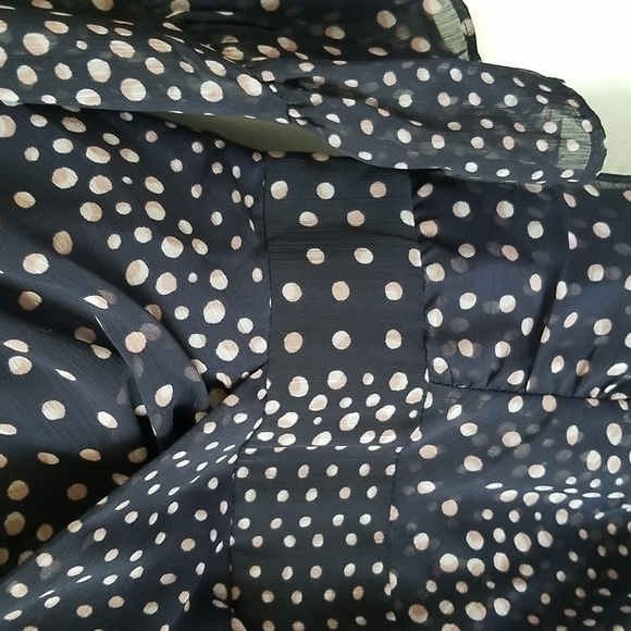 BB Dakota Vintage Navy Dress With Ruffled Trim - Picture 5 of 9